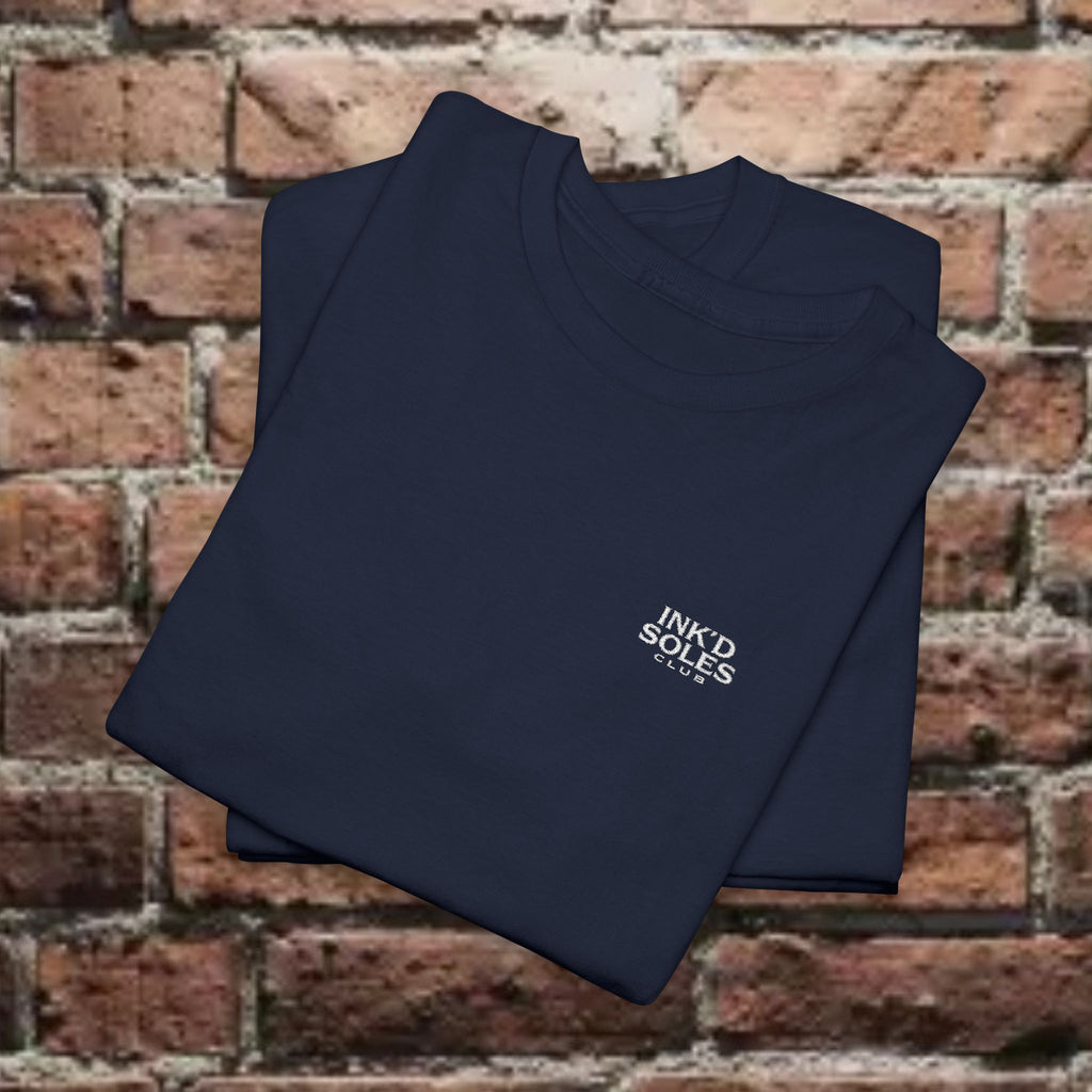 Ink’d Soles Club Minimal Pocket Tee — Tiny Chest Logo