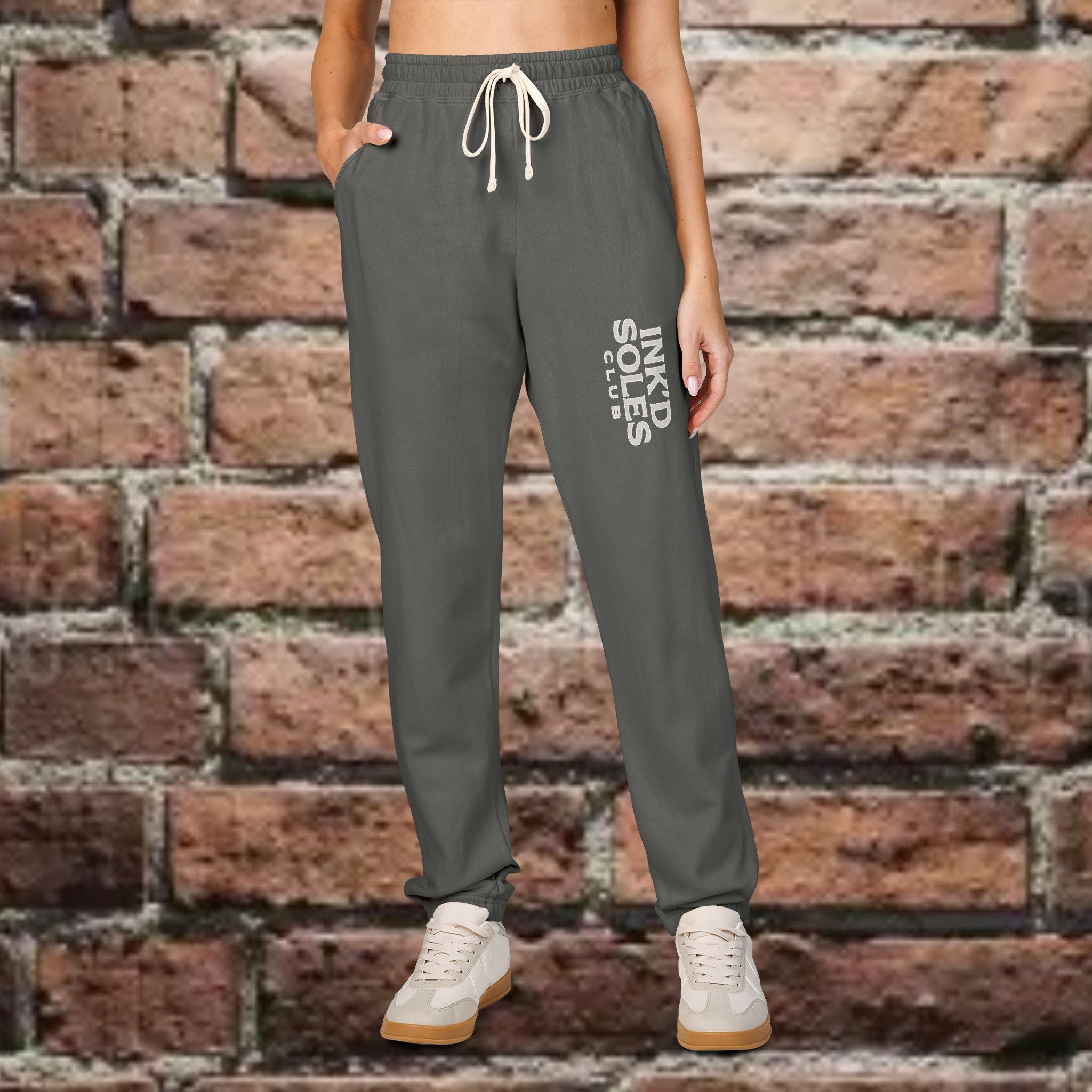 Ink’d Soles Club | Graphic Sweatpants — 'Good Vibes Only'