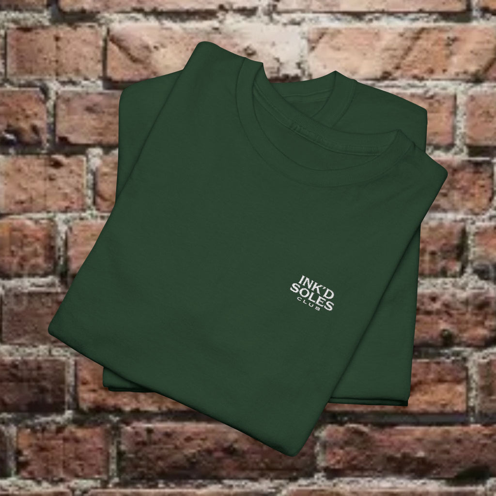 Ink’d Soles Club Minimal Pocket Tee — Tiny Chest Logo