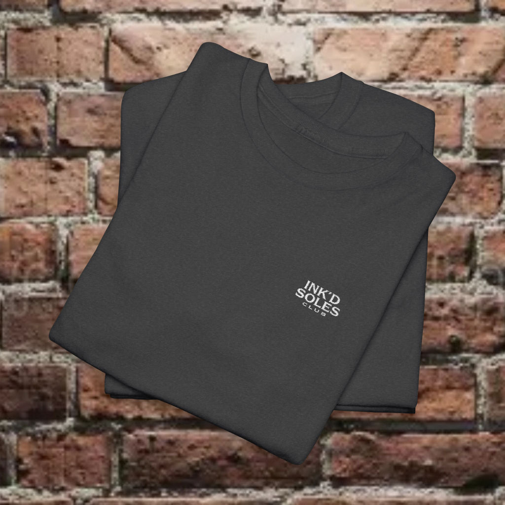 Ink’d Soles Club Minimal Pocket Tee — Tiny Chest Logo